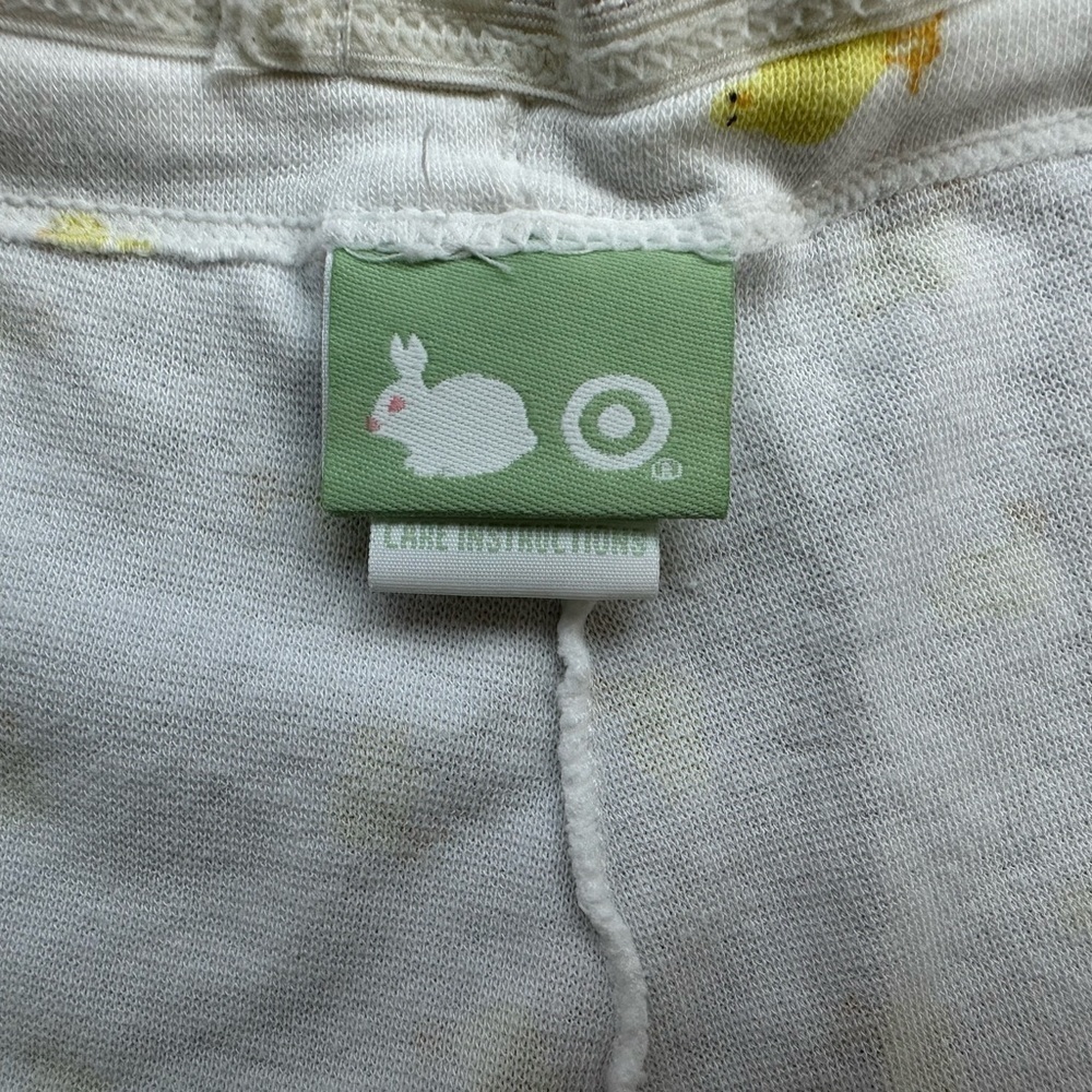 Target White and Yellow Easter Baby Chick Pajama Shorts | Size Medium - Picture 7 of 7